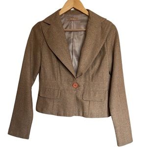 A tweed inspired mini coat.